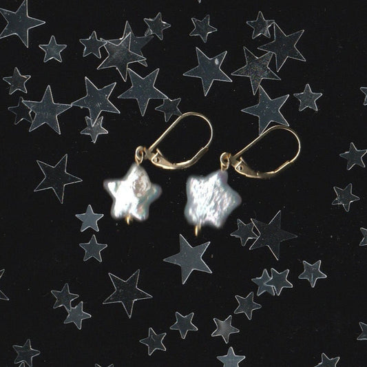 Star Girl 14k Vermeil Earrings